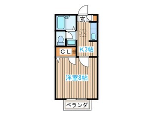 カワイ柏木Kの物件間取画像